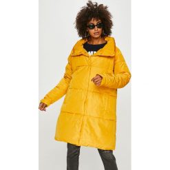 Answear - Kurtka. Żółte kurtki damskie ANSWEAR, s, z poliesteru, długie. W wyprzedaży za 189,90 zł.