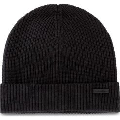 Czapka męska CALVIN KLEIN BLACK LABEL - Sahat Beanie K50K503630 001. Czarne czapki męskie marki Calvin Klein Black Label, z wełny. W wyprzedaży za 209,00 zł.