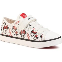 Trampki GEOX - J Ciak G. J J9204J 000AN C0085 S White/Red. Białe trampki dziewczęce Geox, bez wzorów, z gumy, na rzepy. W wyprzedaży za 209,00 zł.