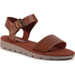 Sandały TIMBERLAND - Lottie Lou Ankle Strap Sandal TB0A2ASXF131 Rust Full Grain. Pomarańczowe klapki damskie Timberland, bez wzorów, ze skóry, bez obcasa. W wyprzedaży za 339,00 zł.
