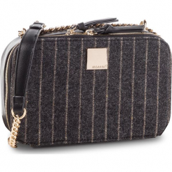 Torebka MONNARI - BAG3810-020 Black. Czarne torebki klasyczne damskie marki Monnari, z materiału. W wyprzedaży za 159,00 zł.