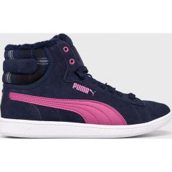 Puma - Buty Vikky Mid WTR. Szare buty sportowe damskie Puma, z gumy. W wyprzedaży za 239,90 zł.