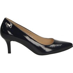 Czółenka - 1475 PEL BLU. Czarne buty ślubne damskie Venezia, ze skóry. Za 159,00 zł.