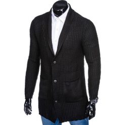 SWETER MĘSKI ROZPINANY E119 - CZARNY. Czarne kardigany męskie Inny, m. Za 69,00 zł.