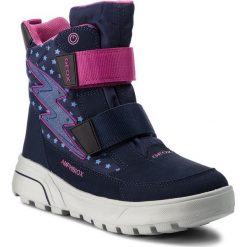 Śniegowce GEOX - J Sweggen G.Babx B J848AB 0MN50 C4M8D DD Dk Blue/Dk Fuchsia. Niebieskie śniegowce dziewczęce Geox, bez zapięcia. W wyprzedaży za 299,00 zł.