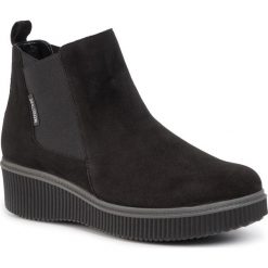 Sztyblety MEPHISTO - Emie E4207 Black. Czarne kozaki damskie Mephisto, ze skóry, bez obcasa, bez zapięcia. W wyprzedaży za 539,00 zł.