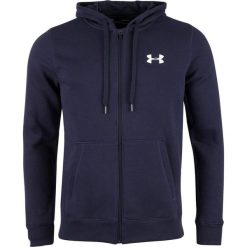 UA Rival Fitted Full Zip 1302290-410. Czarne bluzy męskie Under Armour, s, bez wzorów, z bawełny, bez kołnierzyka, bez rękawów, bez kaptura. W wyprzedaży za 219,99 zł.