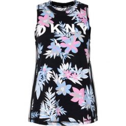 Top DKNY Sport DP9T6746. Czarne topy damskie DKNY Sport, l, bez wzorów, z elastanu, polo. W wyprzedaży za 99,00 zł.