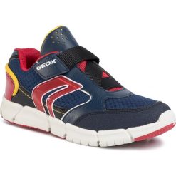 Sneakersy GEOX - J Flexyper B. B J029BB 014BU C0735 S Navy/Red. Niebieskie trampki chłopięce Geox, bez wzorów, ze skóry ekologicznej, na rzepy. Za 309,00 zł.