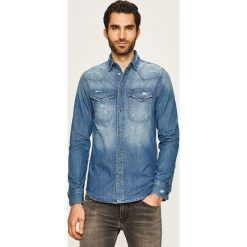 Pepe Jeans - Koszula Noah. Niebieskie koszule męskie Pepe Jeans, m, bez wzorów, z bawełny, klasyczne, z klasycznym kołnierzykiem, z długim rękawem. Za 339,90 zł.