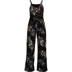 Kombinezony damskie: New Look ESME FLORAL STRAPPY WIDE LEG Kombinezon black