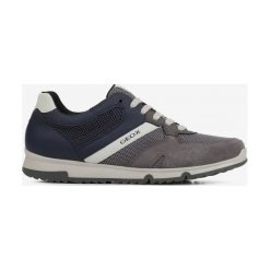 Geox Wilmer Tenisówki Niebieski Szary. Szare trampki męskie Geox, bez wzorów, ze skóry, bez zapięcia. Za 376,95 zł.