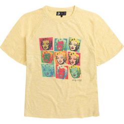 T-shirt w kolorze żółtym. Żółte t-shirty damskie Pepe Jeans, s, bez wzorów, z bawełny, z okrągłym kołnierzem. W wyprzedaży za 99,95 zł.