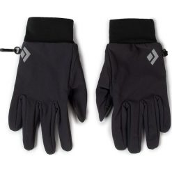 Rękawice narciarskie BLACK DIAMOND - LightWeight Softshell BD801046 Smok. Czarne rękawiczki damskie Black Diamond, bez wzorów, z elastanu. W wyprzedaży za 79,00 zł.