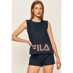 Fila - Piżama. Białe piżamy damskie Fila, s, z nadrukiem, z tkaniny, bez rękawów. Za 139,90 zł.