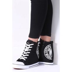 Sneakersy damskie: Czarne Sneakersy Rubby