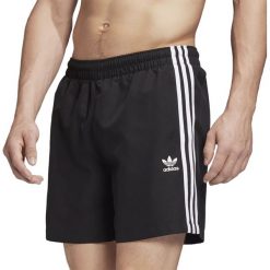 ADIDAS 3-STRIPES SWIM SHORTS > FM9874. Spodenki i szorty męskie Adidas, xs, w paski, z poliesteru, street, krótkie. Za 139,99 zł.