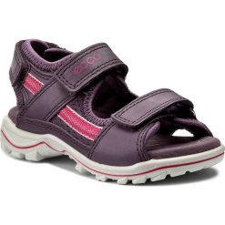 Sandały ECCO - Urban Safari Kids 73214259345 Grape/Grape. Fioletowe sandały dziewczęce ecco, ze skóry, bez zapięcia. Za 329,90 zł.