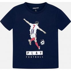 Mayoral - T-shirt 98-134 cm. Białe t-shirty chłopięce Mayoral, z nadrukiem, z bawełny, bez rękawów. Za 59,90 zł.