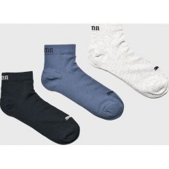Puma - Skarpety (3-pack). Niebieskie skarpetki męskie marki Puma, z bawełny. Za 39,90 zł.