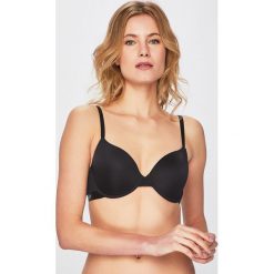 Emporio Armani - Biustonosz. Czarne biustonosze z paskami marki Emporio Armani, z haftami, z elastanu. Za 219,90 zł.