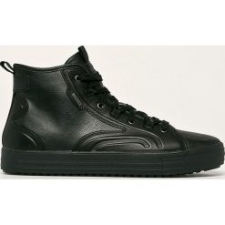 Geox - Buty. Czarne buty sportowe męskie Geox, ze skóry, na sznurówki. Za 599,90 zł.