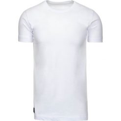 T-shirty męskie: T-shirt męski z nadrukiem biały (rx1935)