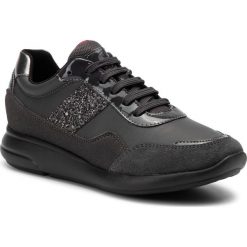 Sneakersy GEOX - D Ophira C D941CC 05422 C9004 Anthracite. Szare półbuty damskie Geox, bez wzorów, z zamszu, bez obcasa, na płaskiej podeszwie, bez zapięcia. W wyprzedaży za 259,00 zł.