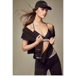Biustonosze sportowe: stanik sportowy pine black