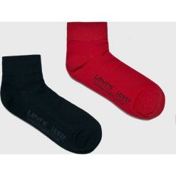 Levi's - Skarpety (2 pack). Czarne skarpetki męskie Levi's®, bez wzorów, z elastanu. Za 39,90 zł.