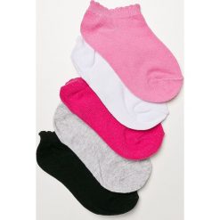 Blukids - Skarpetki dziecięce (5-pack). Różowe skarpetki dziewczęce Blukids, bez wzorów, z elastanu. W wyprzedaży za 19,90 zł.