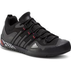 Buty adidas - Terrex Swift Solo FX9323 Grey Six/Core Black/Scarlet. Czarne trapery męskie Adidas, z tworzywa sztucznego, bez zapięcia, adidas terrex. Za 399,00 zł.