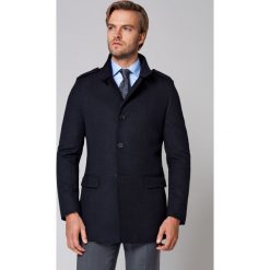 Kurtka Granatowa Cyprios. Kurtki męskie LANCERTO, na zimę, m, bez wzorów, z bawełny, eleganckie, bez kaptura. W wyprzedaży za 399,90 zł.