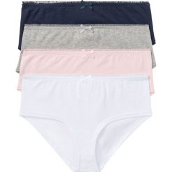 Figi "panty" bonprix jasnoszary melanż + ciemnoniebieski + biały + jasnoróżowy. Szare panty damskie bonprix, melanż. Za 39,96 zł.