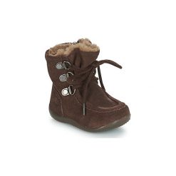 Kozaki Dziecko Kickers BAMARA. Brązowe buty zimowe chłopięce marki Kickers. Za 263,20 zł.