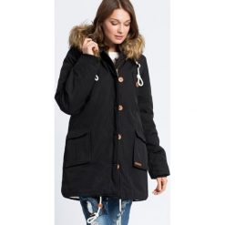 Review - Kurtka. Czarne kurtki damskie Review, s, bez wzorów, z bawełny, długie, bez kaptura. W wyprzedaży za 399,90 zł.