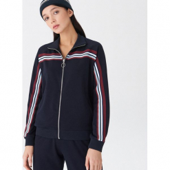 Bluza z lampasami - Granatowy. Niebieskie bluzy męskie marki House, s. Za 99,99 zł.