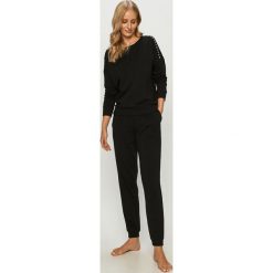 Dkny - Piżama. Szare piżamy damskie DKNY, s, z nadrukiem, z elastanu, z długim rękawem. Za 419,90 zł.