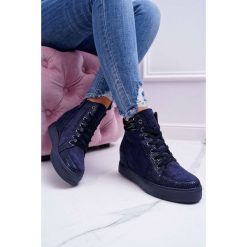 Sneakersy Damskie Ukryty Koturn Granatowe Ferrer. Sneakersy damskie FRBS. Za 129,00 zł.