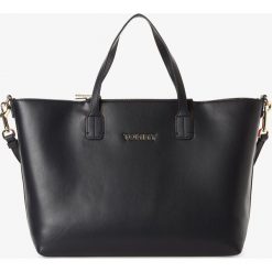 Tommy Hilfiger - Damska torba shopper z torebką wewnętrzną, niebieski. Niebieskie torby damskie na zakupy TOMMY HILFIGER, bez wzorów, bez dodatków. Za 699,95 zł.