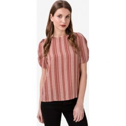 Vero Moda Juna Bluzka Czerwony. Czerwone bluzki damskie Vero Moda, m, w paski, z poliesteru, bez kołnierzyka, bez rękawów. Za 131,95 zł.