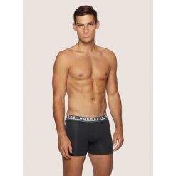 Komplet 3 par bokserek Boss Boxer Brief 3P 50438335. Czarne bokserki męskie Boss, bez wzorów. Za 179,00 zł.