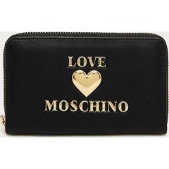 Love Moschino - Portfel. Czarne portfele damskie Love Moschino, bez wzorów, ze skóry ekologicznej. Za 369,90 zł.