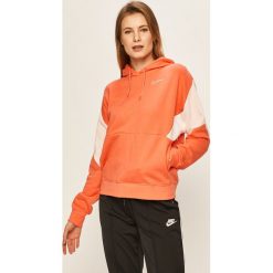 Nike Sportswear - Bluza. Pomarańczowe bluzy damskie Nike Sportswear, s, bez wzorów, z elastanu, bez rękawów, z kapturem. W wyprzedaży za 219,90 zł.