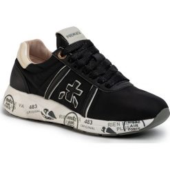Sneakersy PREMIATA - Mattewd 3876 Black. Czarne półbuty damskie Premiata, na co dzień, bez wzorów, ze skóry ekologicznej, bez obcasa, na płaskiej podeszwie, bez zapięcia. Za 849,00 zł.