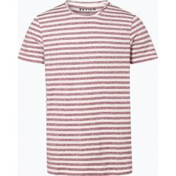Review - T-shirt męski, czerwony. Czerwone t-shirty męskie Review, xl, w paski, eleganckie, bez kołnierzyka. Za 79,95 zł.