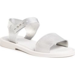Sandały MELISSA - Mar Sandal Chrome Ad 32639 White/Silver 50554. Szare klapki damskie Melissa, bez wzorów, z tworzywa sztucznego, bez obcasa, na obcasie. Za 299,00 zł.