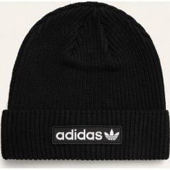 Adidas Originals - Czapka. Czarne czapki męskie adidas Originals, bez wzorów, z poliesteru. W wyprzedaży za 99,90 zł.