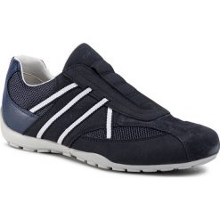 Sneakersy GEOX - U Ravex D U023FD 0AU14 C4KF4 Dk Avio/Navy. Niebieskie sneakersy męskie Geox, bez zapięcia. W wyprzedaży za 249,00 zł.
