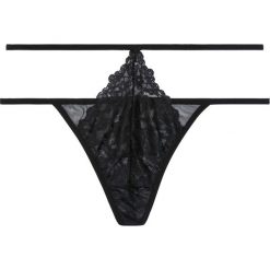 Stringi mini tanga bonprix czarny. Czarne stringi damskie bonprix, bez wzorów, z bawełny. Za 24,99 zł.